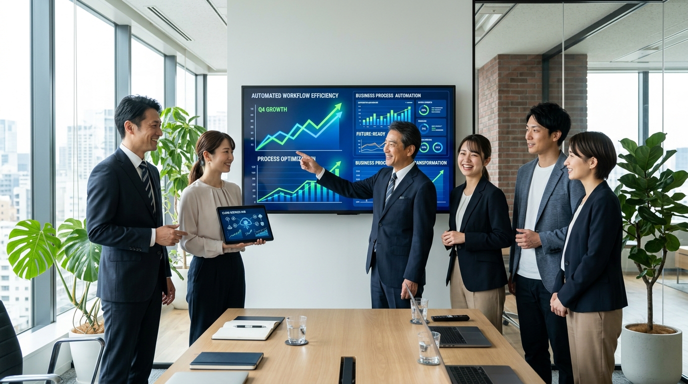 BPaaSで業務自働化を実現し、未来を見据えるビジネスチーム