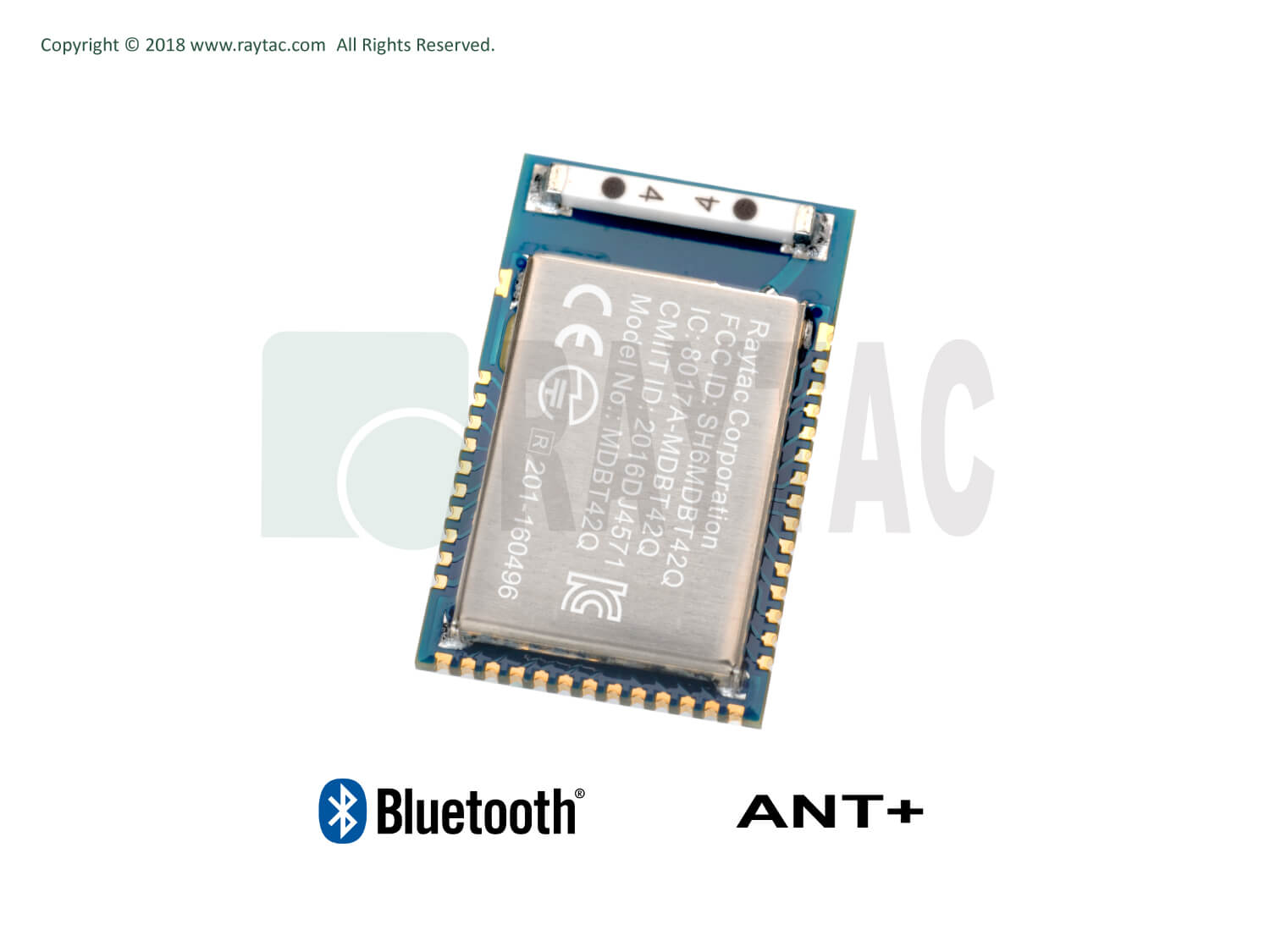 Raytac製BLEモジュール MDBT42Q-512KV2