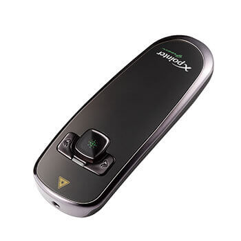 スタイリッシュなデザインのレーザーポインター付き指示棒