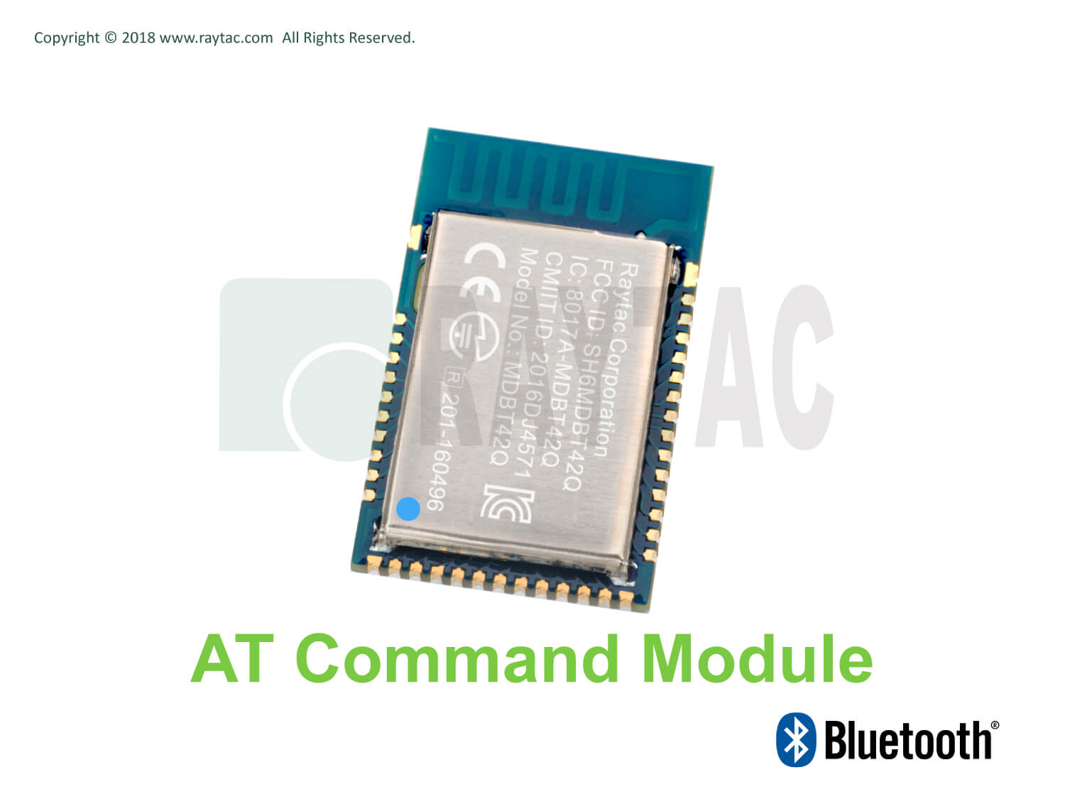 Raytac nRF52832 AT-Commandシリーズ モジュール外観