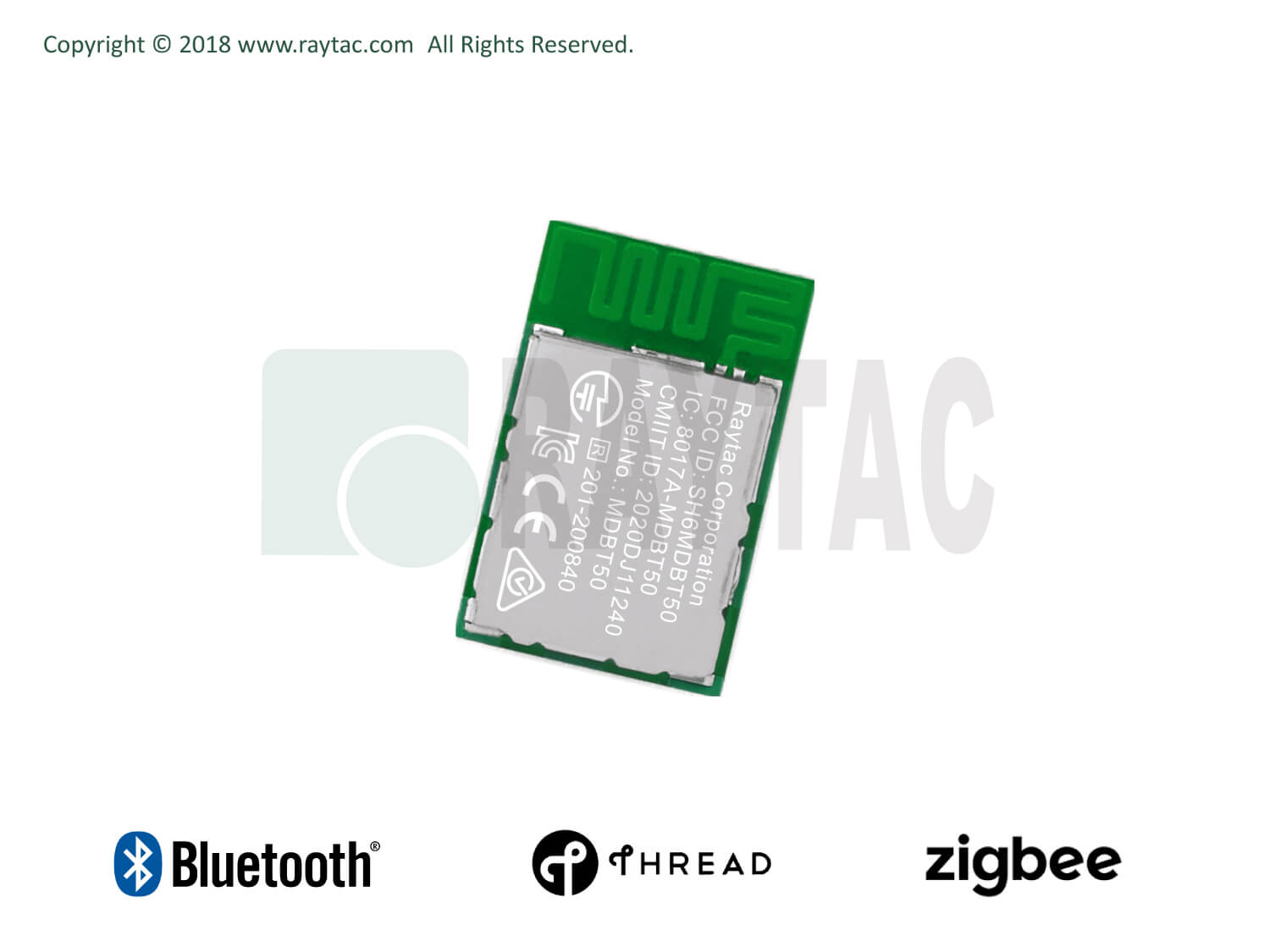 Raytac nRF52833シリーズ モジュール外観