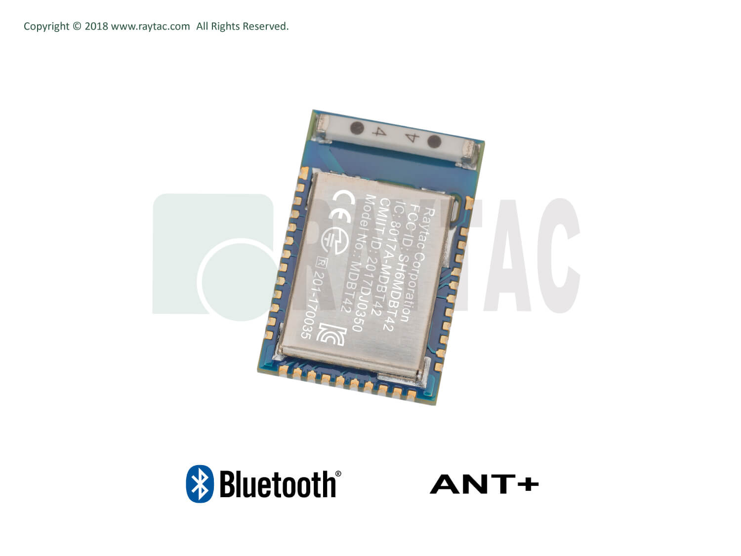 Raytac製BLEモジュール MDBT42-512KV2