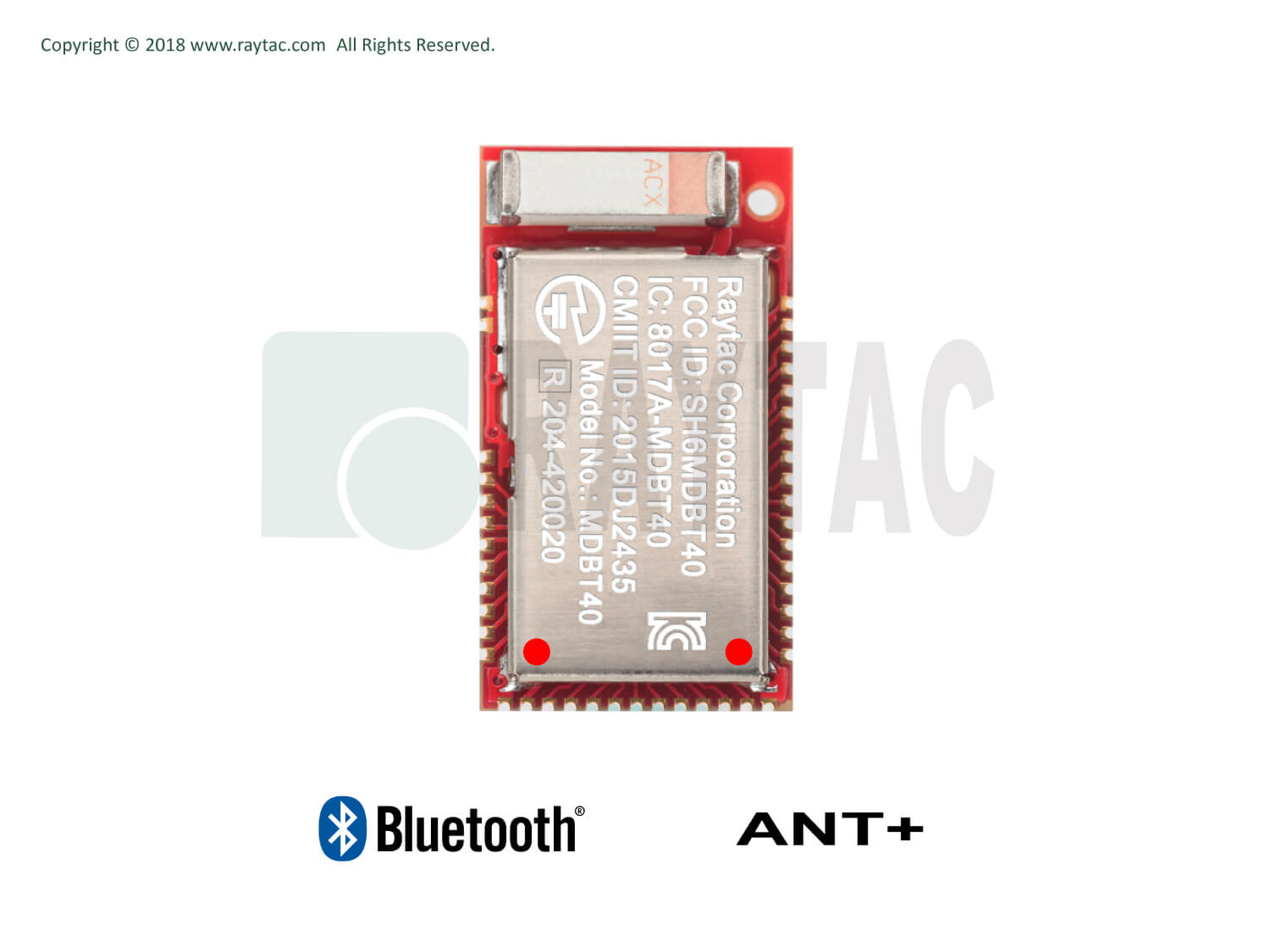 Raytac BLEモジュール MDBT40-256RV3