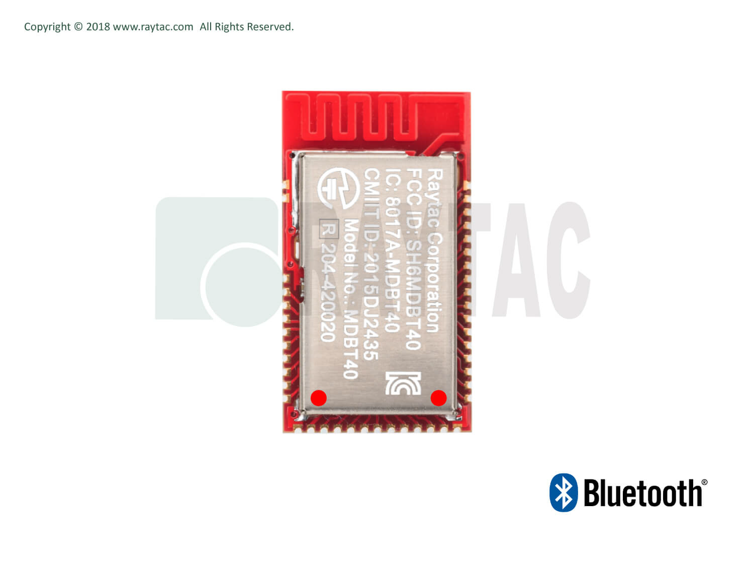 Raytac BLEモジュール MDBT40-P256RV3