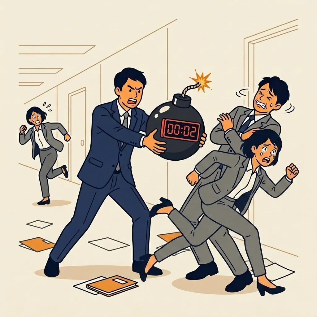 時限爆弾のなすり合い